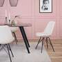 2x dining chair velvet metal sand 7