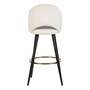 Bar stool Velvet Metal Cream 5