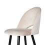 Bar stool Velvet Metal Cream 6