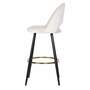 Bar stool Velvet Metal Cream 4