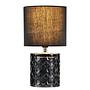Table lamp Crystal Glow Mixed fabric glass 1