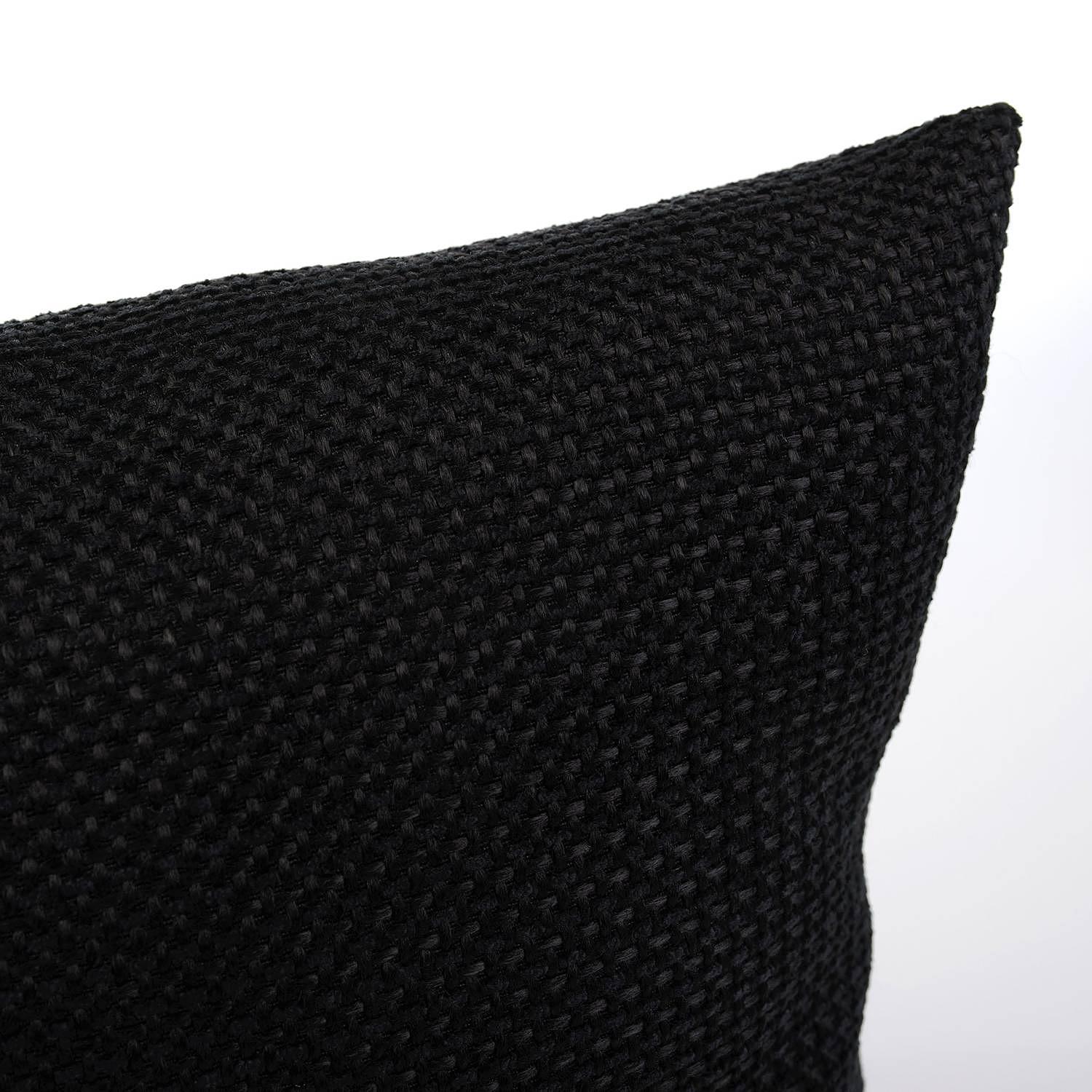 2x Dallas Pillowcase Synthetic Fiber Black 40 x 40 cm 1