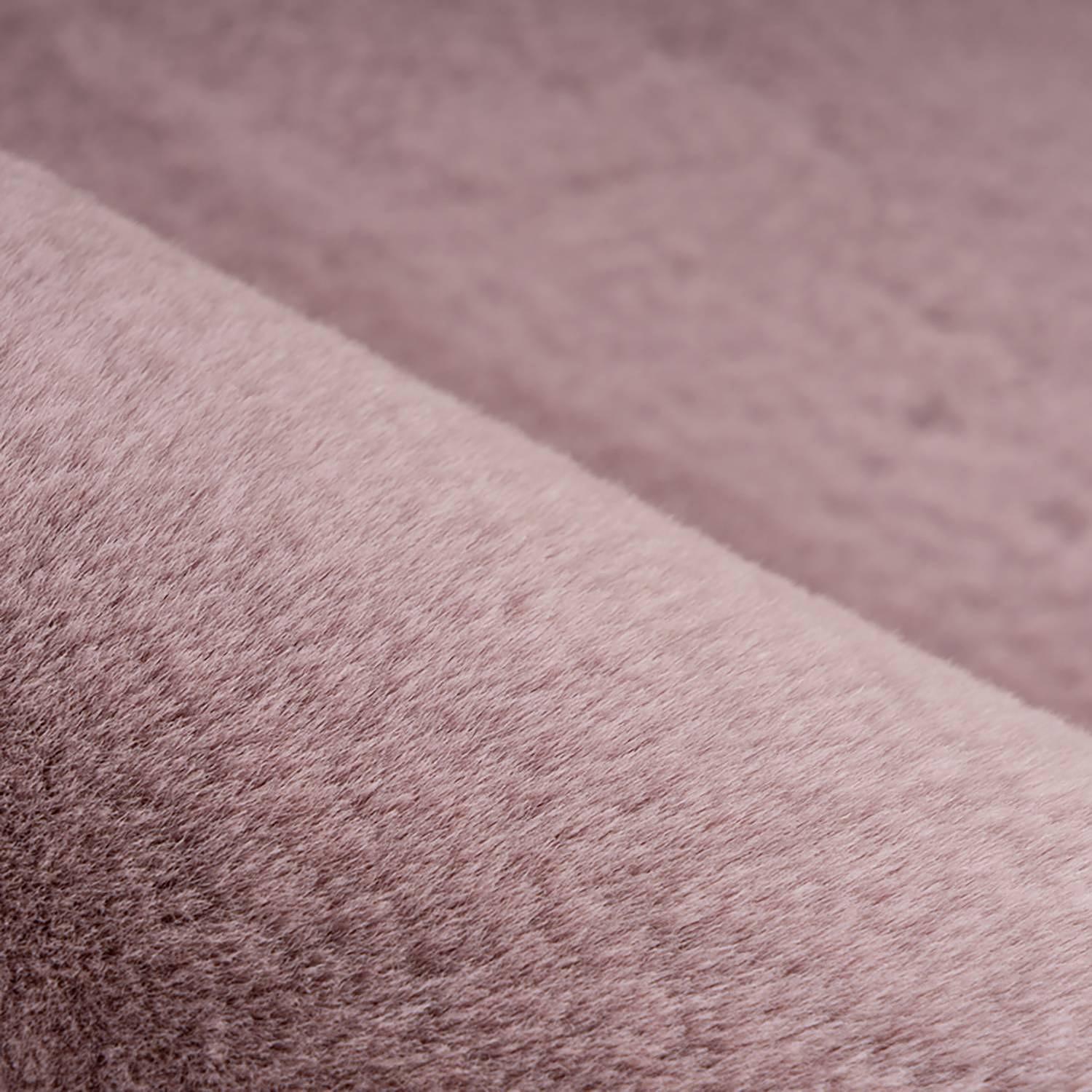 Shaggy rug Rabbit Light Pink Ø 120cm 4