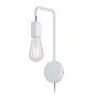 Wall lamp Calvani I Aluminum 1-light White 1