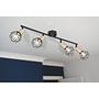 Xara VII Ceiling light Iron 4-flame 1