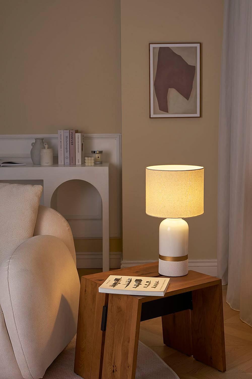 Glowing Soul Table Lamp Ceramic 1-light 1