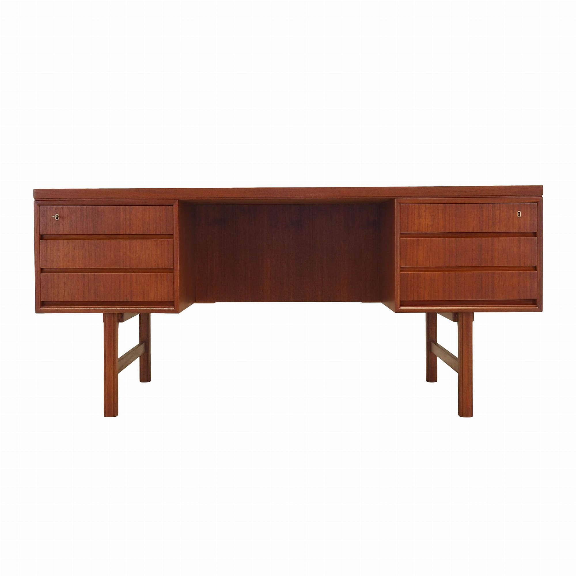 Scrivania in teak anni '70 0