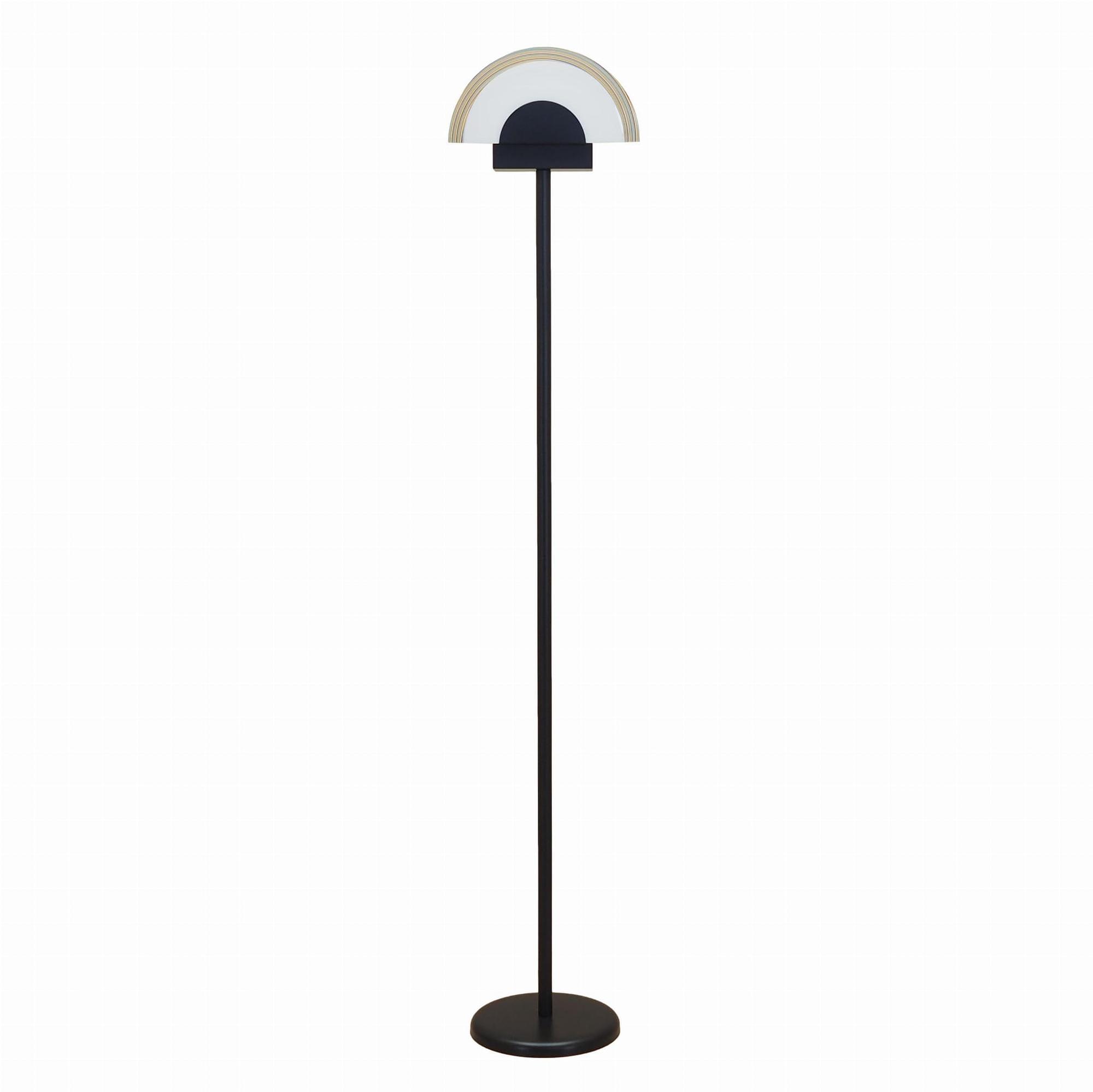 Floor lamp Metal Glass 1970s 0