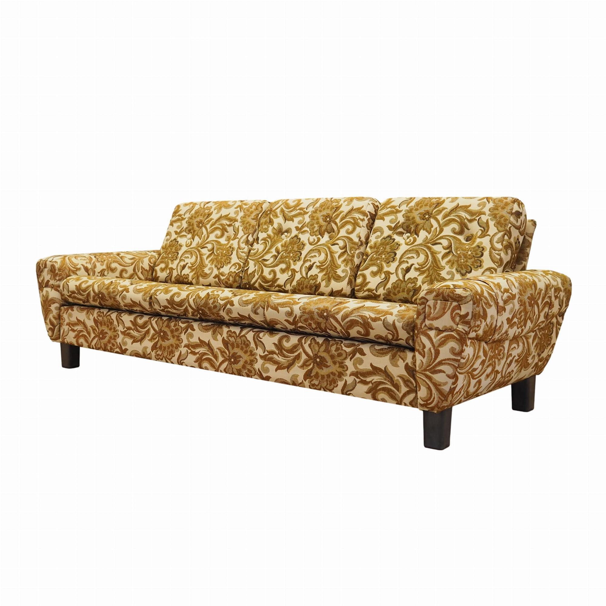 3-seater sofa yellow 1960s 0