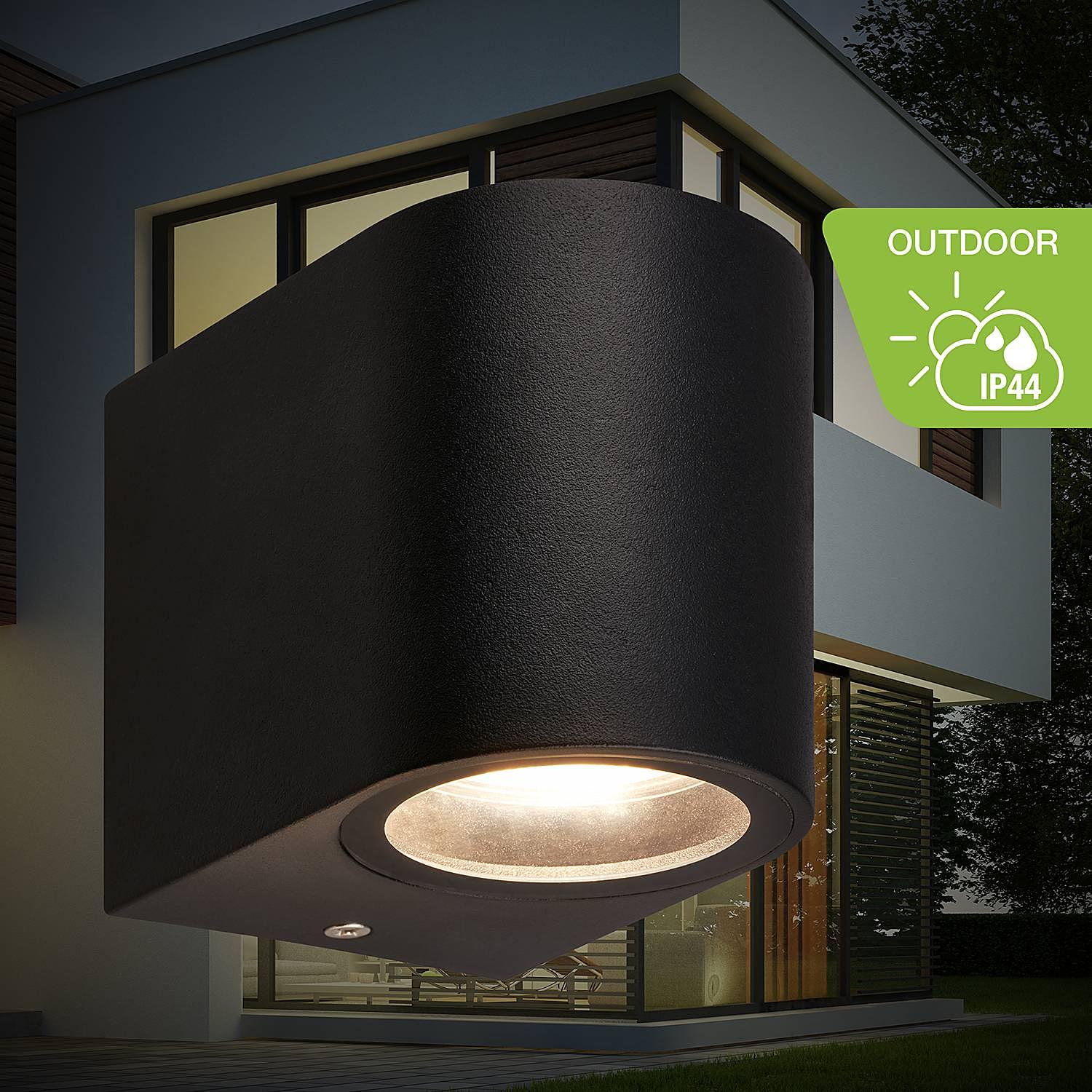 Kjos Wall Lamp Plastic Black 1-bulb 2