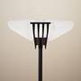 Floor lamp Metal Glass 1970s 4