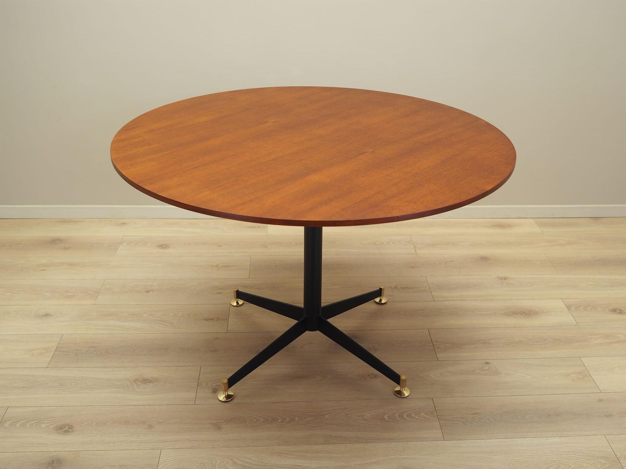 Dining table Teak wood 1970s 120cm 4