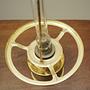 Lampada da tavolo a olio metallo vetro anni '50 6