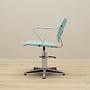 Barber chair Leather Blue 1980s 3