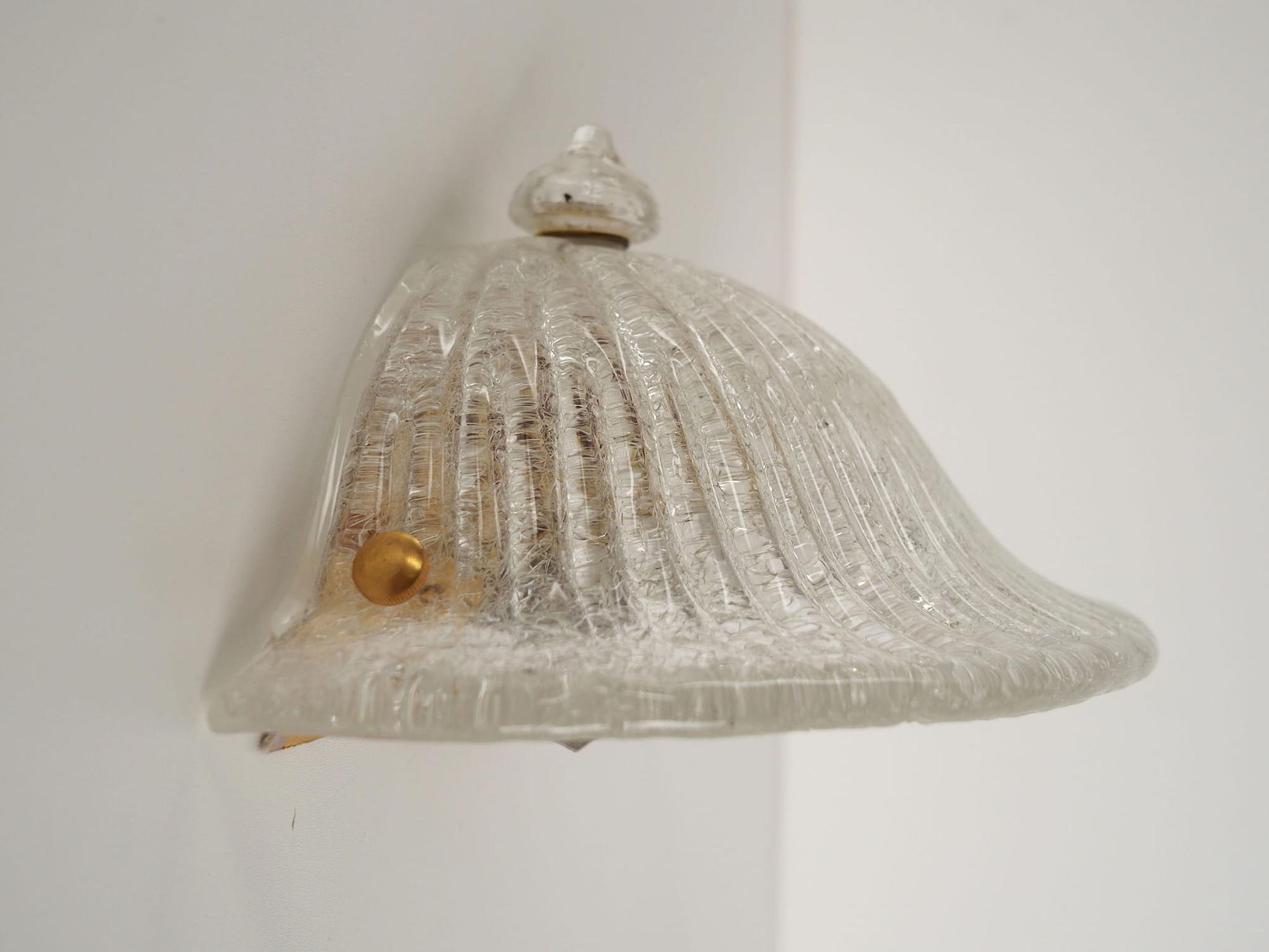 Wall lamp Murano glass 1970s 4