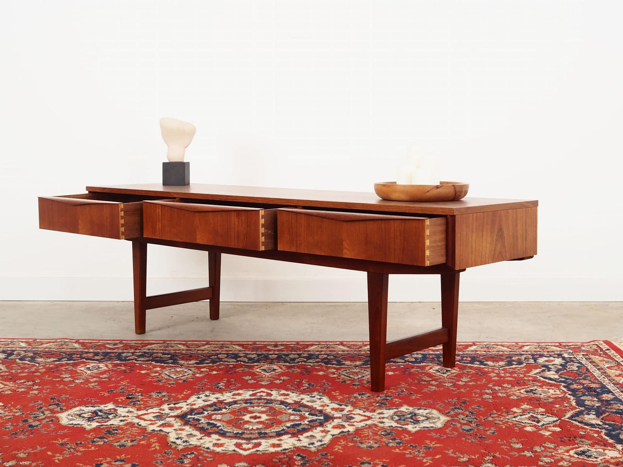 Lowboard Teakholz 1970er Jahre 3