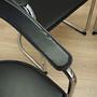 4x Dining chair leather metal 1980s 4