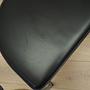 4x Dining chair leather metal 1980s 6