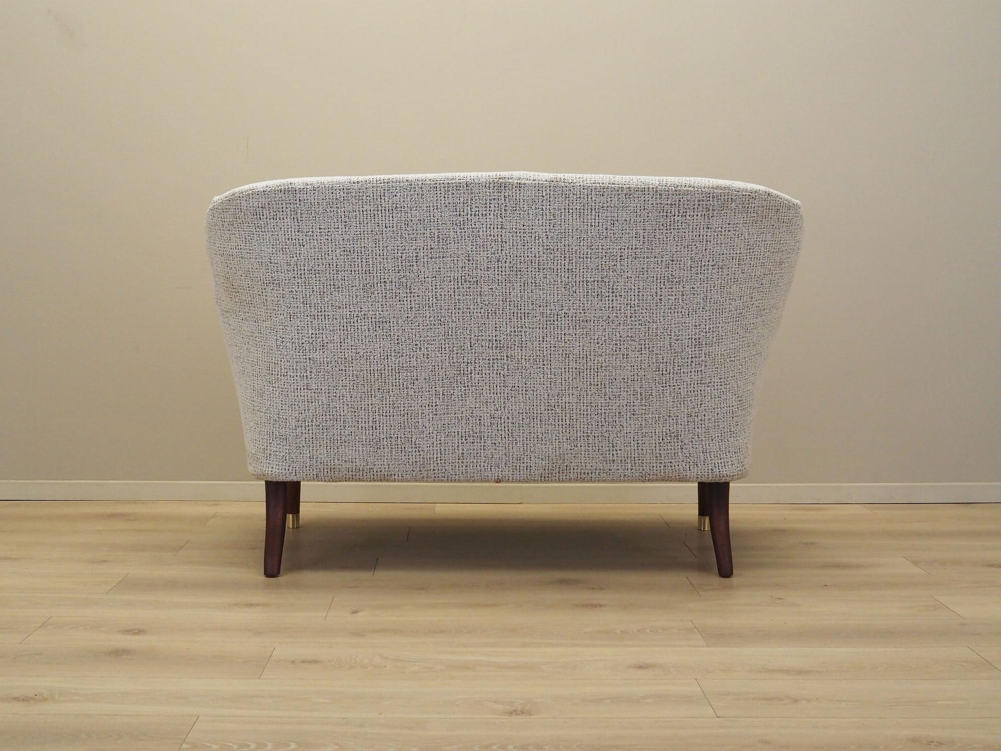 2-Sitzer Sofa Mischgewebe Weiß 1960er Jahre 7