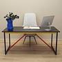 Desk Acacia wood 1980s 2