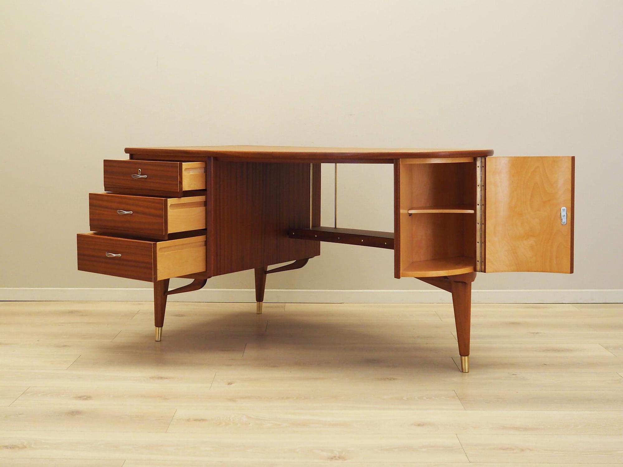 Mahogany Schreibtisch 1960 Jahre 5