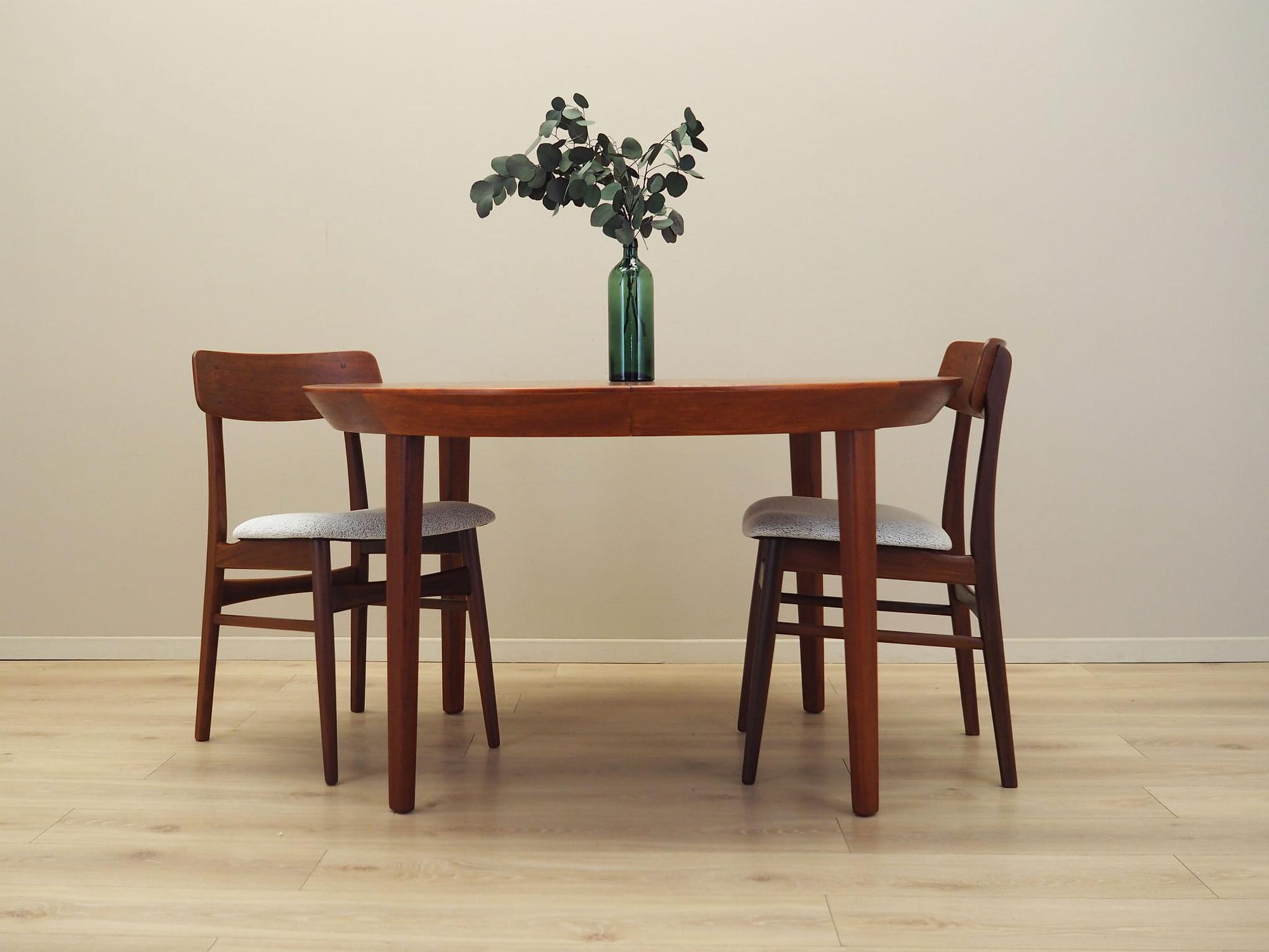 Esstisch Teakholz 1960er Jahre 122cm 1