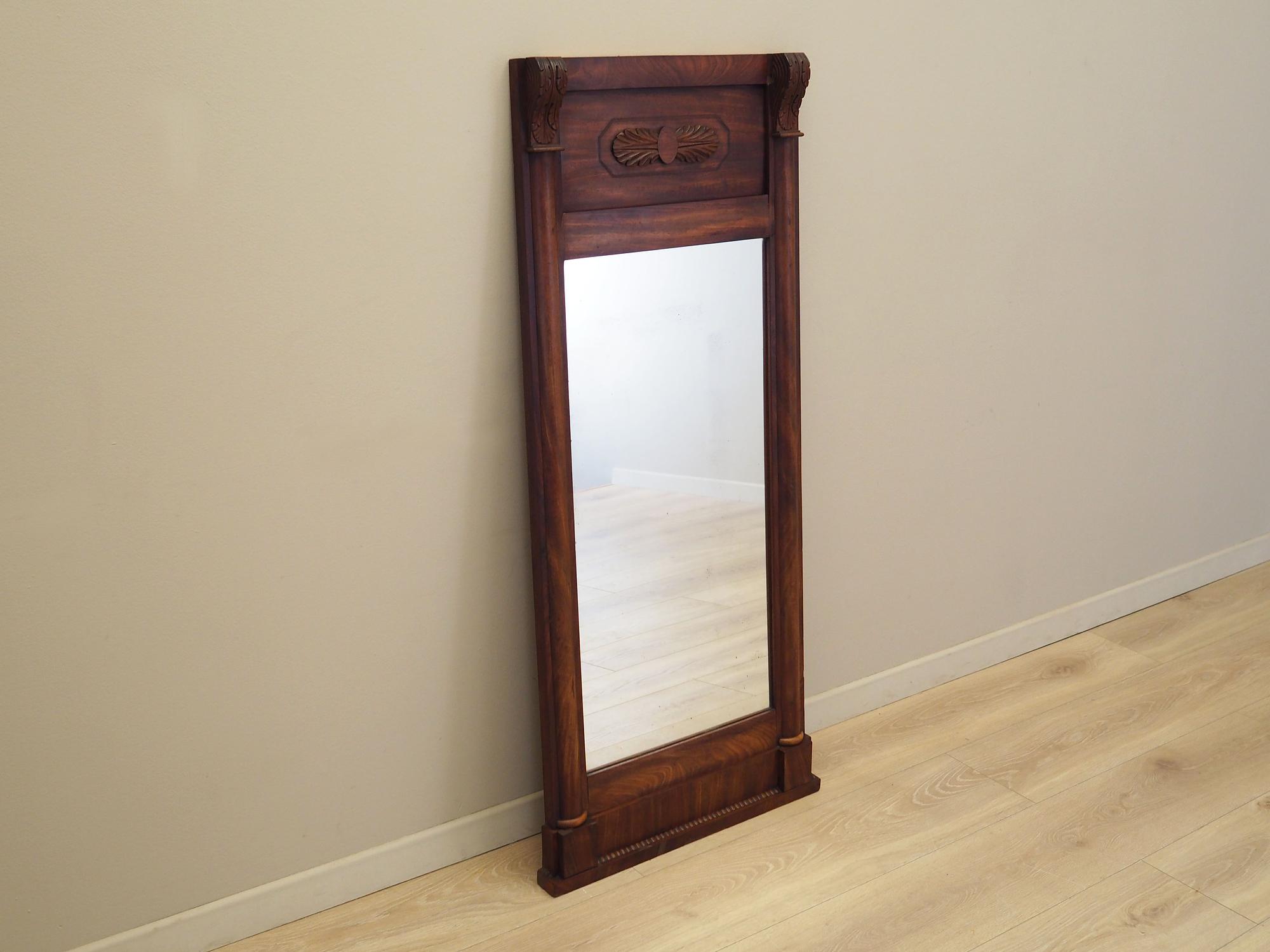Mirror with wooden frame 1970s 2