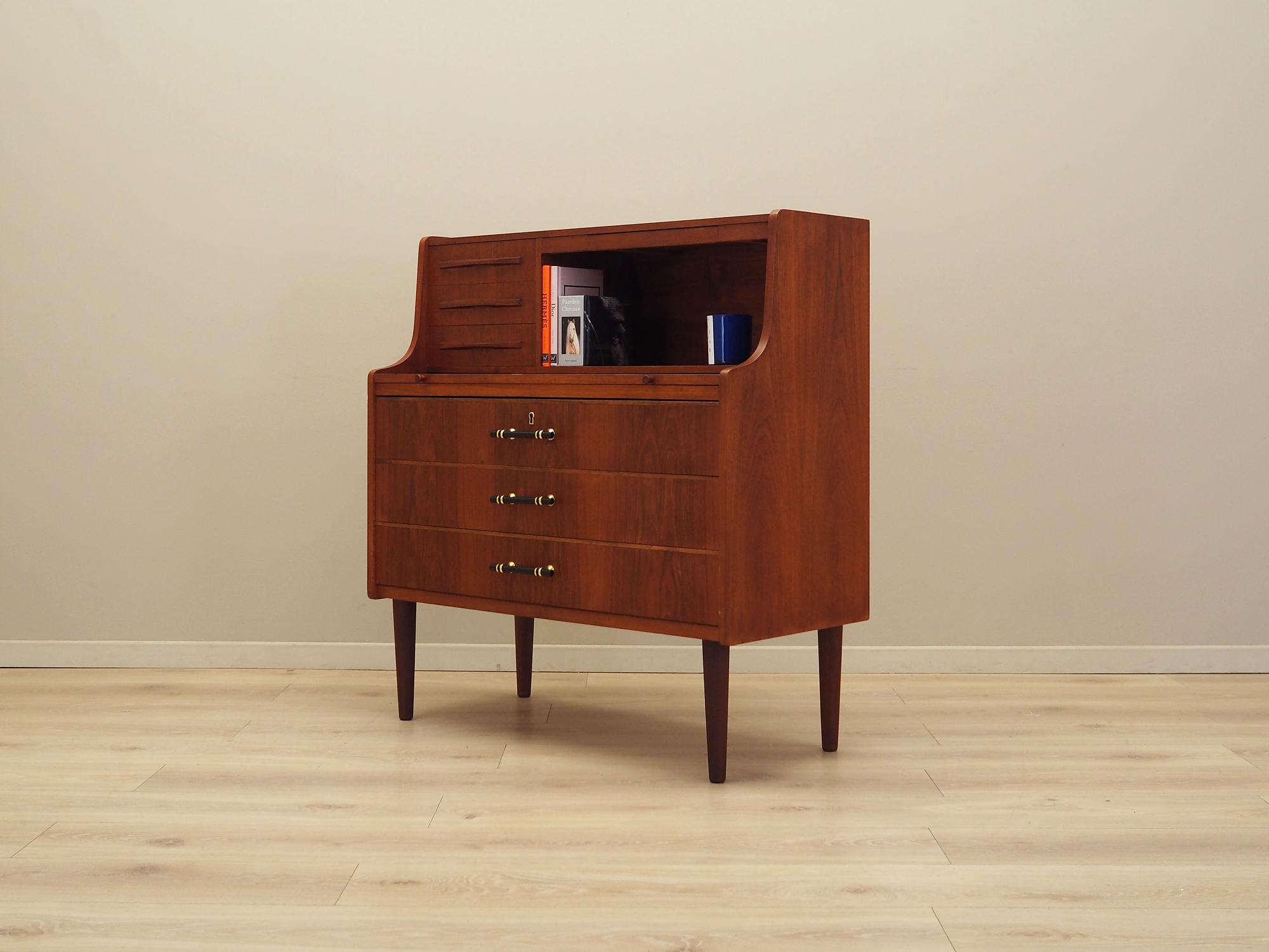 Secretary Teak Wood 1970s 3