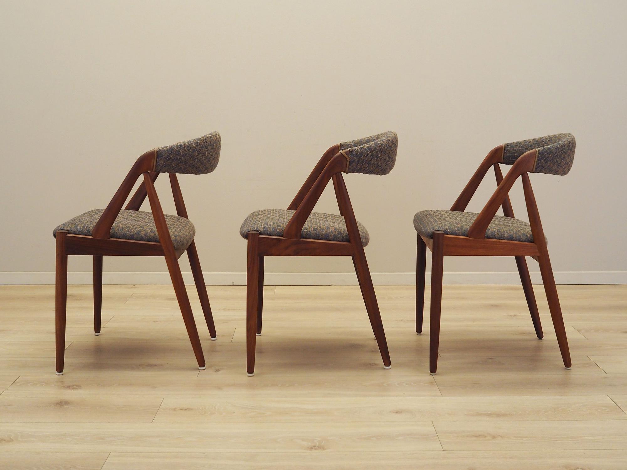 3x No. 31 dining chair teak 1970s 3