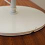 Table lamp metal white 1970s 4