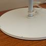 Table lamp metal white 1970s 8