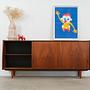 Sideboard in legno di teak anni '70 4