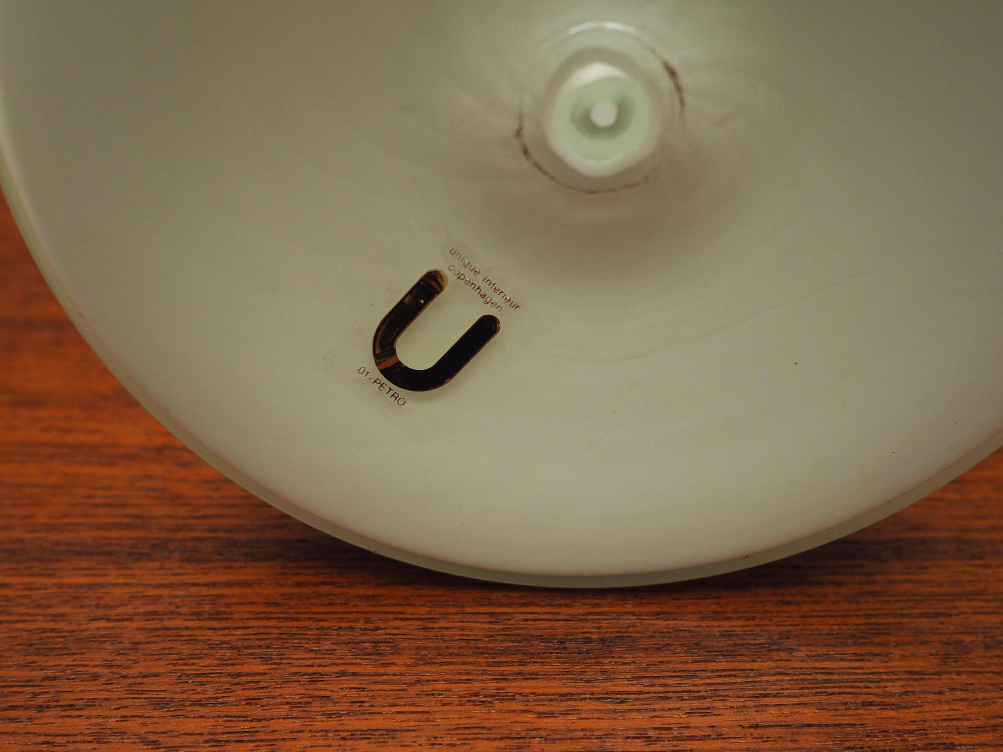 Table lamp glass 1970s 8