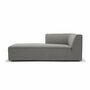 Dane 1-Seater Recamier Left Maya Warm Grey 1