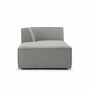 Dane 1-Seater Recamier Left Maya Warm Grey 2