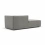 Dane 1-Seater Recamier Left Maya Warm Grey 3