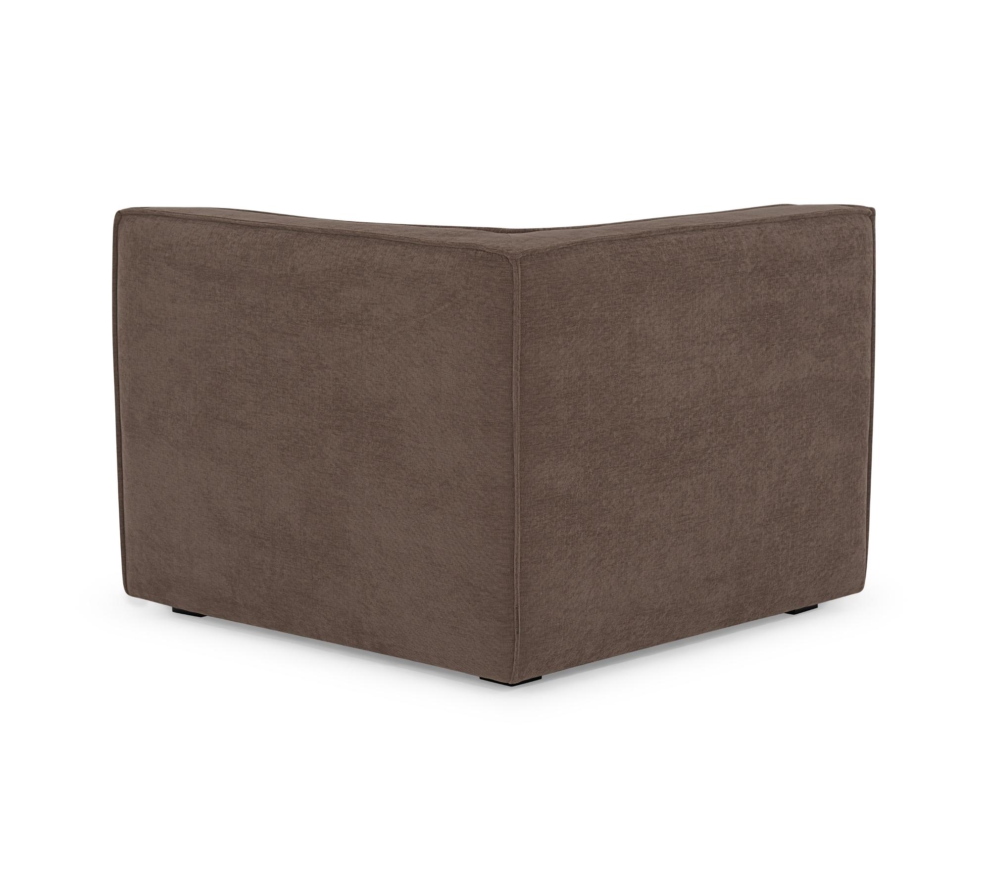 Dane 1-Seater Corner Module Right Aulla Cacao 2