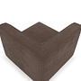 Dane 1-Seater Corner Module Right Aulla Cacao 4