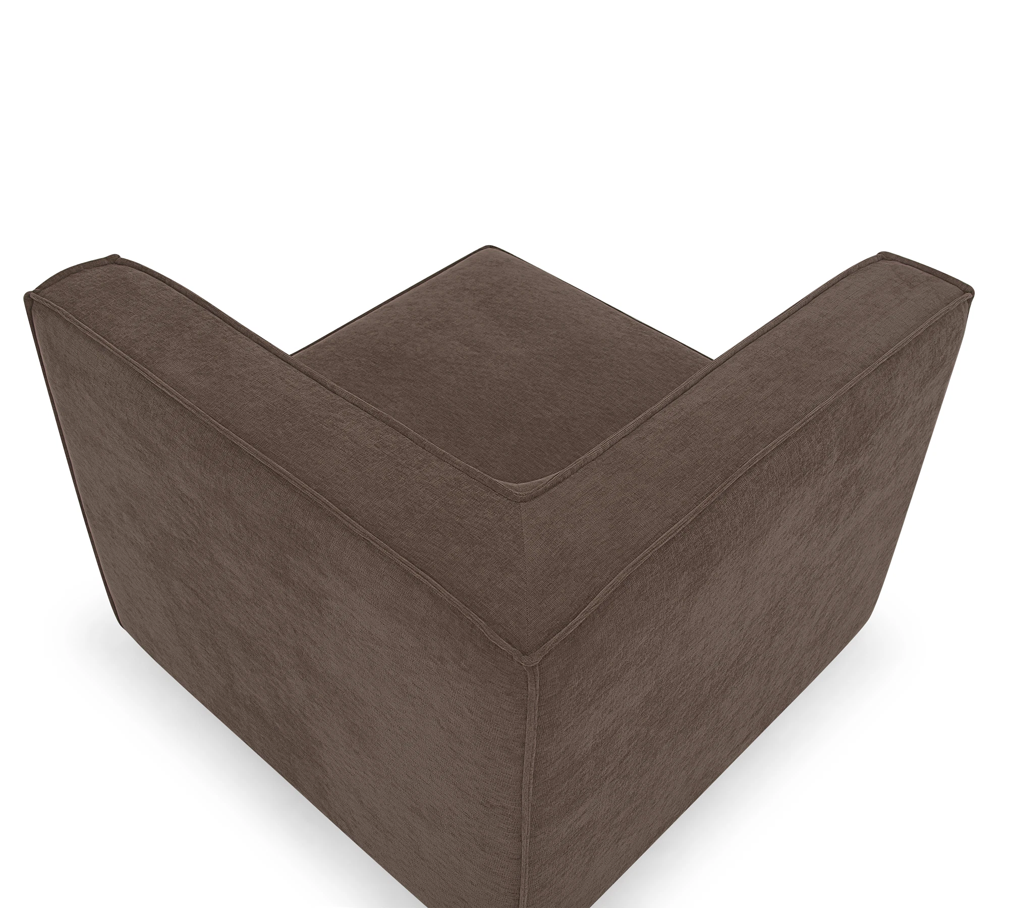 Dane 1-Seater Corner Module Right Aulla Cacao 4