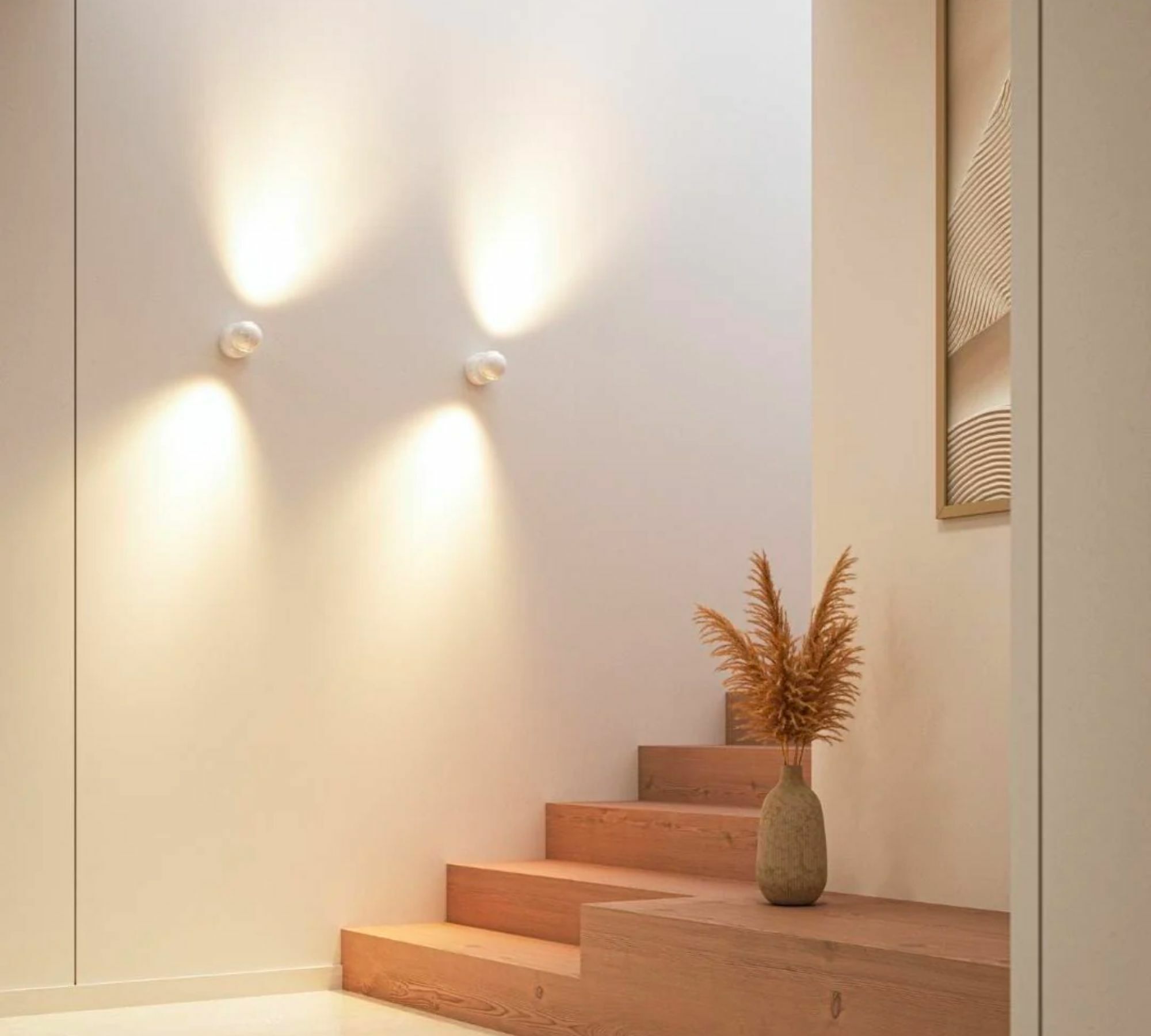 Pontos Wall Lamp Dimmable Glass Aluminum White 3