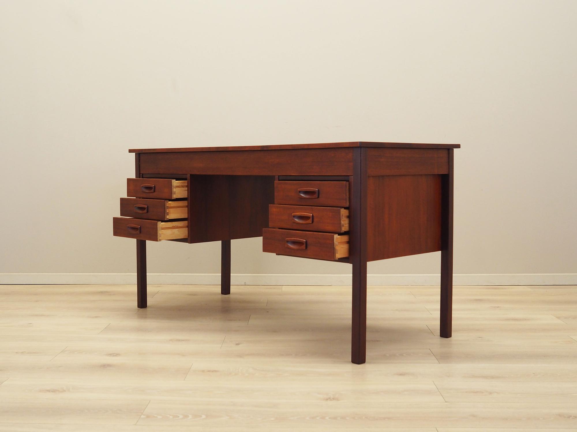 Schreibtisch Teakholz 1970er Jahre 7