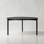 Coffee table Oak top with steel frame Black 1