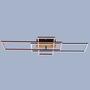 LED ceiling light in frame shape wood look I 0