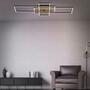 LED ceiling light in frame shape wood look I 3