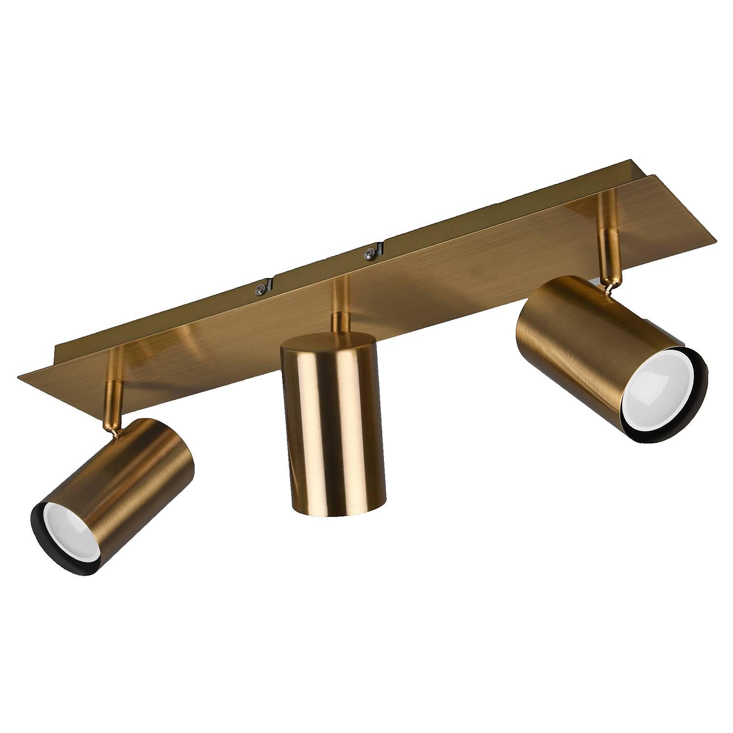 Marley III Ceiling Light Iron 3-bulb 1