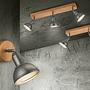 Ceiling light Delhi Iron Pine Solid 2