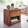 Nightstand Henning Solid wood Brown 3