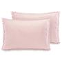 2x Ladore Pillowcase Polyester Light Pink 70 x 50 cm 0