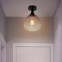 Ceiling light Olsen Type B Smoked glass Black 2