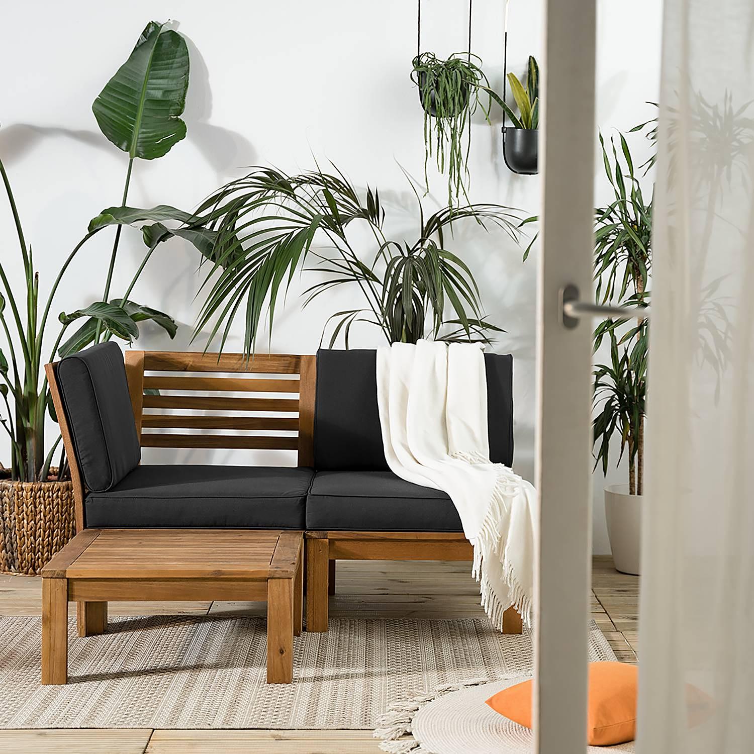 Lounge Chair Lexi Solid Acacia Anthracite 2